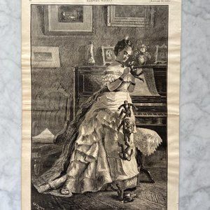 Harpers Weekly Newspaper, C.S. Reinhart, Woodblock